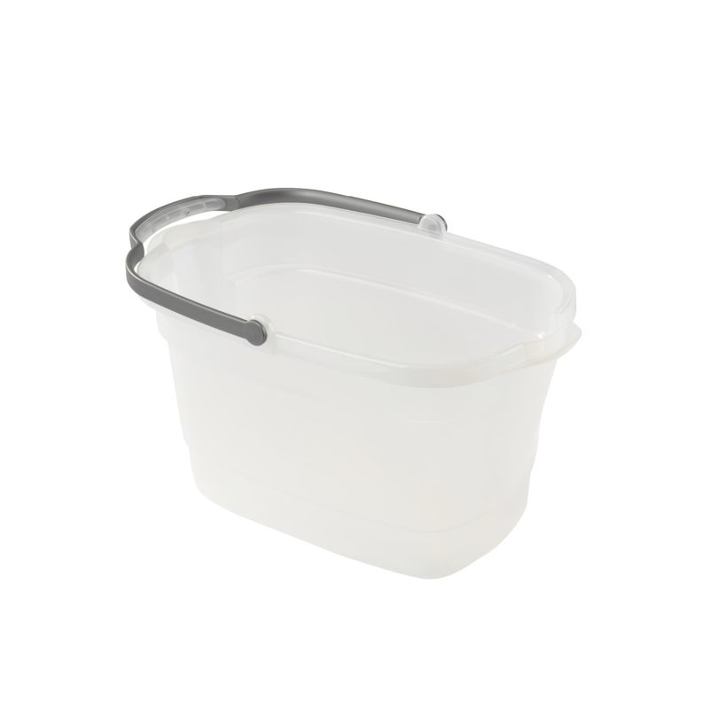 Casabella Plastic Multipurpose Cleaning Storage Caddy with Handle, 1.85 Gallon, Gray and Orange