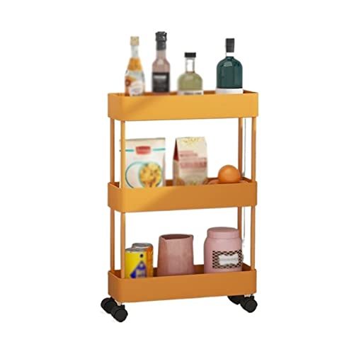 Kitchen Storage Kitchen Rack Floor-to-Ceiling Multi-Layer Removable Gap Storage Rack Daily Household Space-Saving Storage Rack Closet Shelves