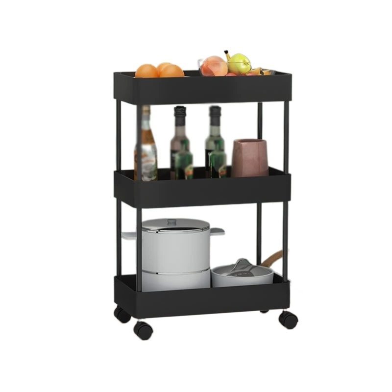 Kitchen Storage Kitchen Rack Floor-to-Ceiling Multi-Layer Removable Gap Storage Rack Daily Household Space-Saving Storage Rack Closet Shelves