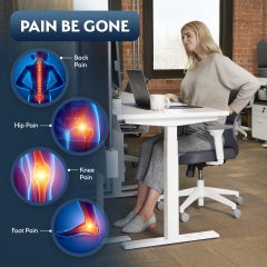 改Sky Solutions Under Desk Foot Rest - Memory Foam, Ergonomic, Adjustable Footrest for Under Desk Cushion, Gaming Stool - Work from Home Essentials &amp; Desk Accessories