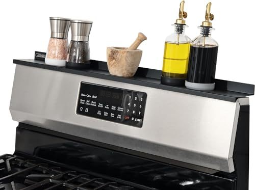 StoveShelf 30" Length Magnetic Shelf for Kitchen Stove - Kitchen Storage Solution with Zero Installation - Over Stove Spice Rack Organizer