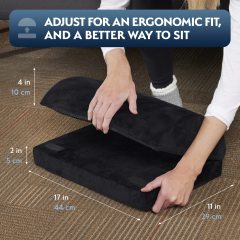 改Sky Solutions Under Desk Foot Rest - Memory Foam, Ergonomic, Adjustable Footrest for Under Desk Cushion, Gaming Stool - Work from Home Essentials &amp; Desk Accessories