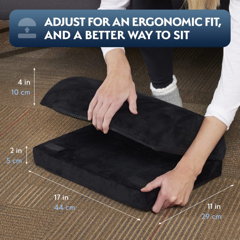 改Sky Solutions Under Desk Foot Rest - Memory Foam, Ergonomic, Adjustable Footrest for Under Desk Cushion, Gaming Stool - Work from Home Essentials &amp; Desk Accessories