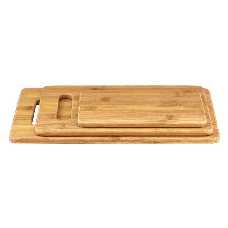 改Totally Bamboo 3-Piece Bamboo Cutting Board Set; 3 Assorted Sizes of Bamboo Wood Cutting Boards for Kitchen