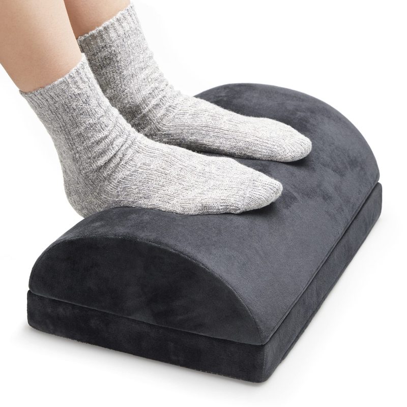 改Sky Solutions Under Desk Foot Rest - Memory Foam, Ergonomic, Adjustable Footrest for Under Desk Cushion, Gaming Stool - Work from Home Essentials &amp; Desk Accessories