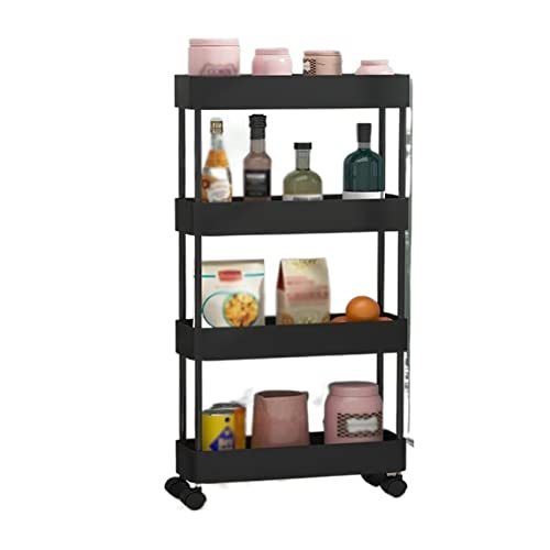 Kitchen Storage Kitchen Rack Floor-to-Ceiling Multi-Layer Removable Gap Storage Rack Daily Household Space-Saving Storage Rack Closet Shelves