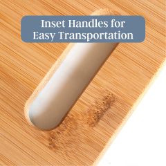 改Totally Bamboo 3-Piece Bamboo Cutting Board Set; 3 Assorted Sizes of Bamboo Wood Cutting Boards for Kitchen