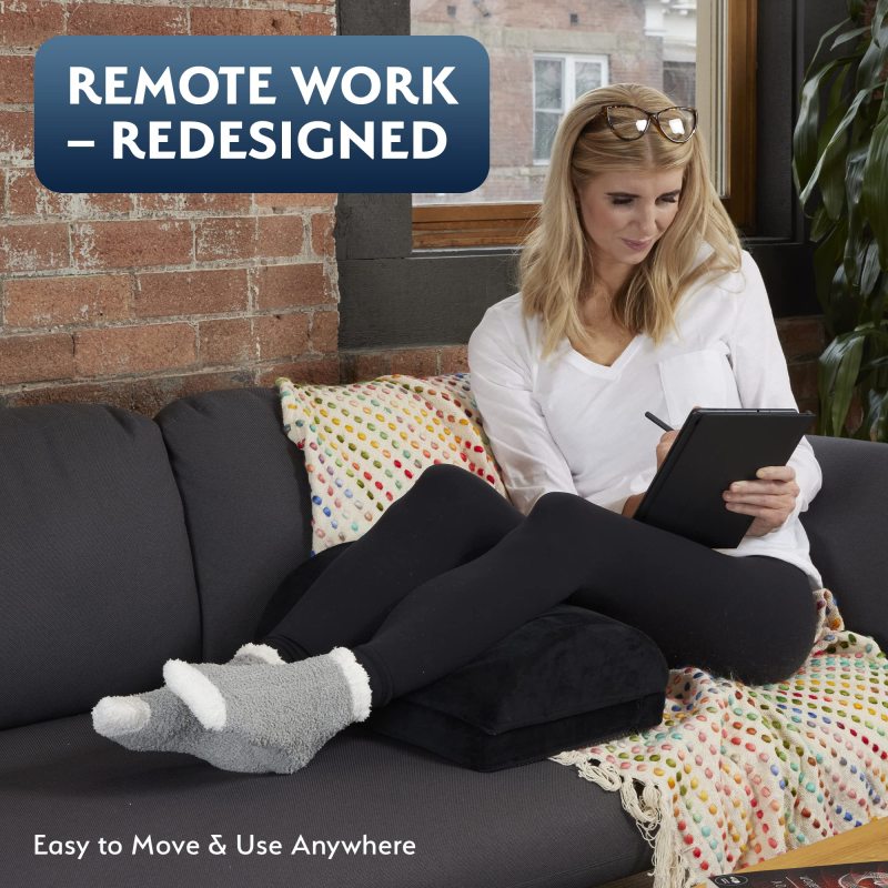 改Sky Solutions Under Desk Foot Rest - Memory Foam, Ergonomic, Adjustable Footrest for Under Desk Cushion, Gaming Stool - Work from Home Essentials &amp; Desk Accessories