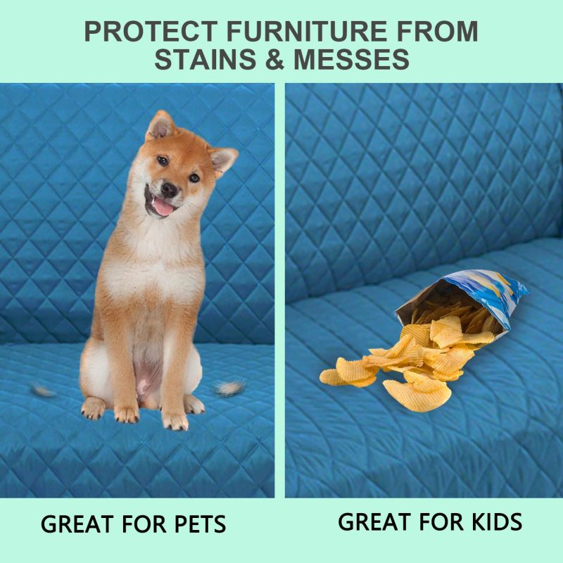 改Reversible Sofa Covers Couch Cover Furniture Protector(Sofa,Chocolate/Beige)