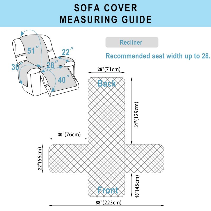 Reversible Sofa Covers Couch Cover Furniture Protector