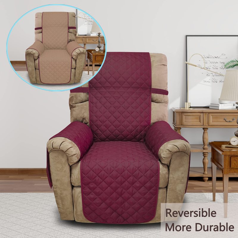 改Reversible Sofa Covers Couch Cover Furniture Protector(Sofa,Chocolate/Beige)