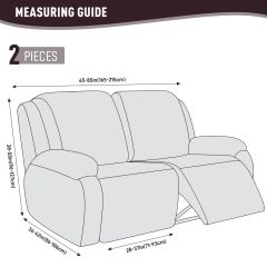 Recliner Covers, Stretch Reclining Chair Covers, Recliner Sofa Slipcovers Stripe Jacquard Recliner Couch Covers Furniture Protector Covers for Pet Kid