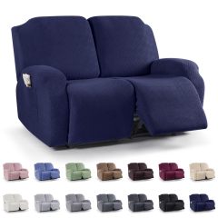 Recliner Covers, Stretch Reclining Chair Covers, Recliner Sofa Slipcovers Stripe Jacquard Recliner Couch Covers Furniture Protector Covers for Pet Kid