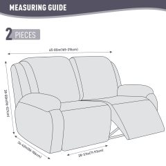 Recliner Covers, Stretch Reclining Chair Covers, Recliner Sofa Slipcovers Stripe Jacquard Recliner Couch Covers Furniture Protector Covers for Pet Kid