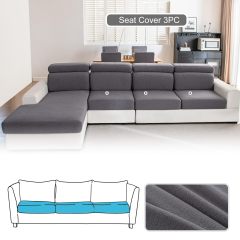 Couch Cushion Covers Individual Thicker and Softer Dralon Fabric Sofa Cushion Covers, Large Super Stretch Couch Seat Covers Couch Slipcovers for Sectional Sofa