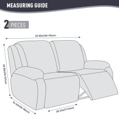 Recliner Covers, Stretch Reclining Chair Covers, Recliner Sofa Slipcovers Stripe Jacquard Recliner Couch Covers Furniture Protector Covers for Pet Kid