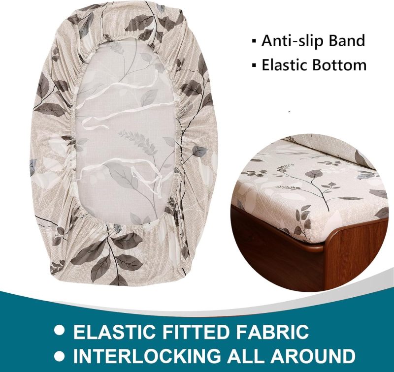 Dinette Cushion Covers， Stretch Jacquard Sofa Seat Slipcovers，Camper Cushions Cover Washable Couch Cushion Slipcovers