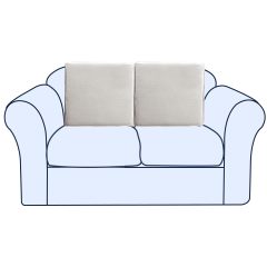 改Couch Cushion Covers Individual Thicker and Softer Dralon Fabric Sofa Cushion Covers, Large Super Stretch Couch Seat Covers Couch Slipcovers for Sectional Sofa (3PC, Grey)