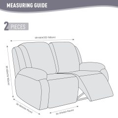 Recliner Covers, Stretch Reclining Chair Covers, Recliner Sofa Slipcovers Stripe Jacquard Recliner Couch Covers Furniture Protector Covers for Pet Kid