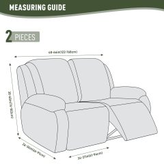 Recliner Covers, Stretch Reclining Chair Covers, Recliner Sofa Slipcovers Stripe Jacquard Recliner Couch Covers Furniture Protector Covers for Pet Kid