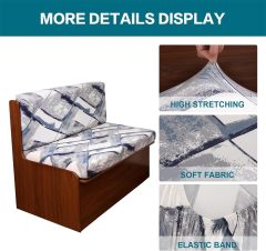 Dinette Cushion Covers， Stretch Jacquard Sofa Seat Slipcovers，Camper Cushions Cover Washable Couch Cushion Slipcovers