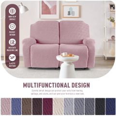Recliner Covers, Stretch Reclining Chair Covers, Recliner Sofa Slipcovers Stripe Jacquard Recliner Couch Covers Furniture Protector Covers for Pet Kid