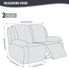 Recliner Covers, Stretch Reclining Chair Covers, Recliner Sofa Slipcovers Stripe Jacquard Recliner Couch Covers Furniture Protector Covers for Pet Kid