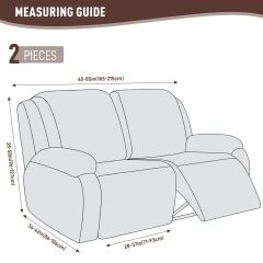 Recliner Covers, Stretch Reclining Chair Covers, Recliner Sofa Slipcovers Stripe Jacquard Recliner Couch Covers Furniture Protector Covers for Pet Kid