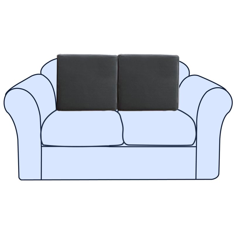 Couch Cushion Covers Individual Thicker and Softer Dralon Fabric Sofa Cushion Covers, Large Super Stretch Couch Seat Covers Couch Slipcovers for Sectional Sofa