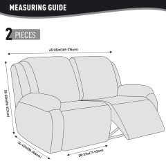 Recliner Covers, Stretch Reclining Chair Covers, Recliner Sofa Slipcovers Stripe Jacquard Recliner Couch Covers Furniture Protector Covers for Pet Kid