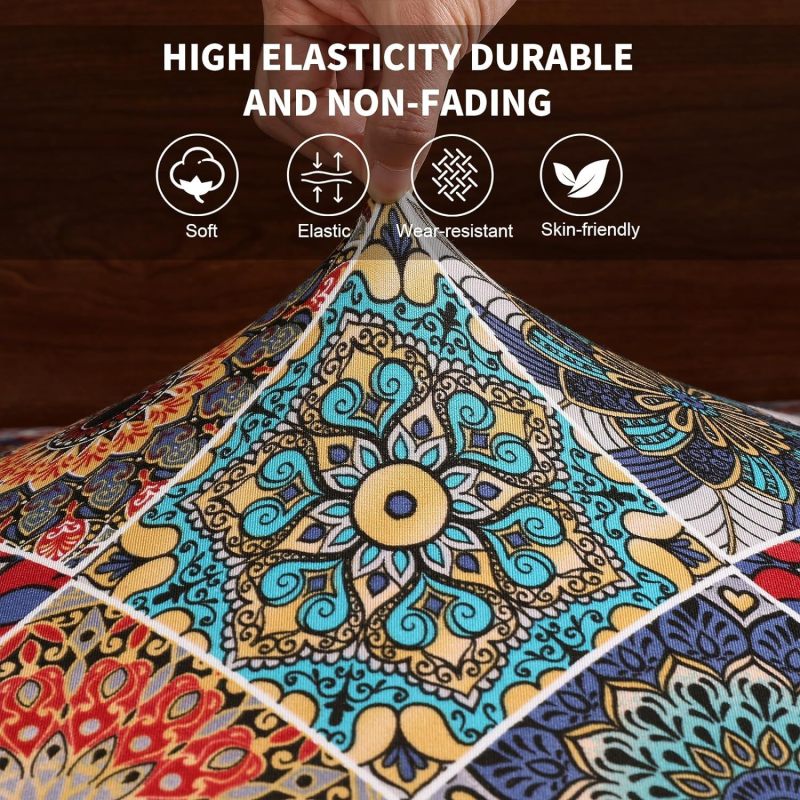 改RV Dinette Cushion Covers， Stretch Jacquard Sofa Seat Slipcovers，Camper Cushions Cover Washable Couch Cushion Slipcovers