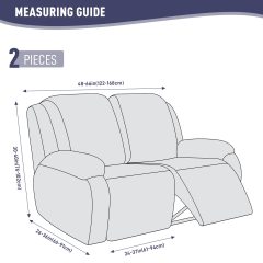 Recliner Covers, Stretch Reclining Chair Covers, Recliner Sofa Slipcovers Stripe Jacquard Recliner Couch Covers Furniture Protector Covers for Pet Kid
