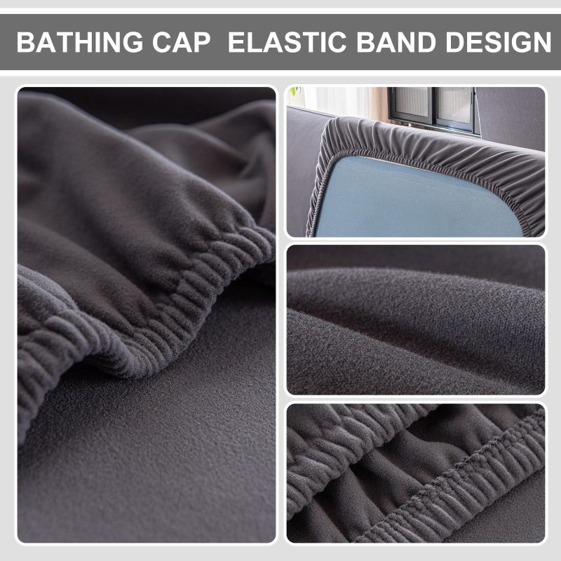 Couch Cushion Covers Individual Thicker and Softer Dralon Fabric Sofa Cushion Covers, Large Super Stretch Couch Seat Covers Couch Slipcovers for Sectional Sofa
