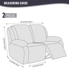 Recliner Covers, Stretch Reclining Chair Covers, Recliner Sofa Slipcovers Stripe Jacquard Recliner Couch Covers Furniture Protector Covers for Pet Kid
