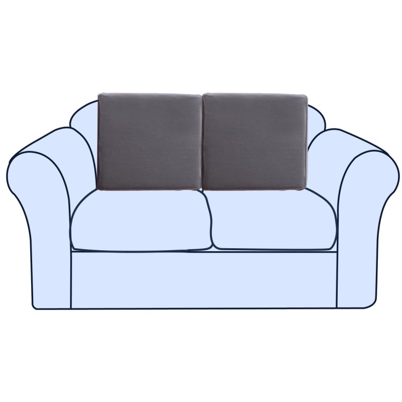 Couch Cushion Covers Individual Thicker and Softer Dralon Fabric Sofa Cushion Covers, Large Super Stretch Couch Seat Covers Couch Slipcovers for Sectional Sofa