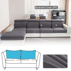 Couch Cushion Covers Individual Thicker and Softer Dralon Fabric Sofa Cushion Covers, Large Super Stretch Couch Seat Covers Couch Slipcovers for Sectional Sofa