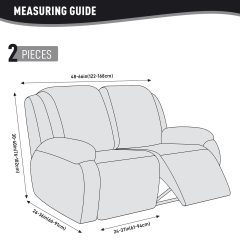 Recliner Covers, Stretch Reclining Chair Covers, Recliner Sofa Slipcovers Stripe Jacquard Recliner Couch Covers Furniture Protector Covers for Pet Kid
