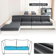 Couch Cushion Covers Individual Thicker and Softer Dralon Fabric Sofa Cushion Covers, Large Super Stretch Couch Seat Covers Couch Slipcovers for Sectional Sofa