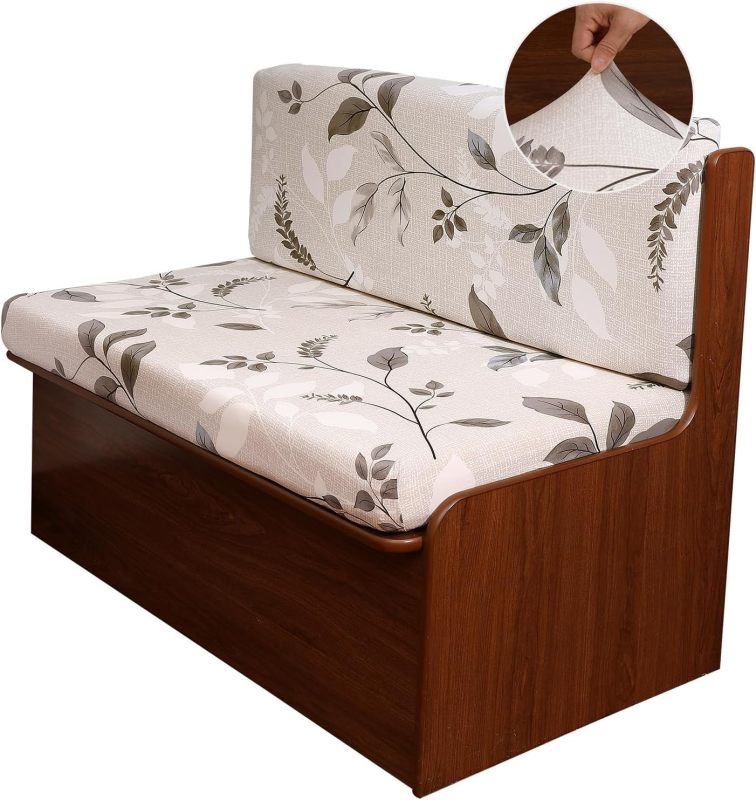 改RV Dinette Cushion Covers， Stretch Jacquard Sofa Seat Slipcovers，Camper Cushions Cover Washable Couch Cushion Slipcovers