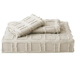 Waffle Weave Duvet Cover Set Mist Sage Tufted Duvet Cover 100% Washed Microfiber Soft & Breathable Textured Comforter Cover Set with Zipper Closure Corner Ties