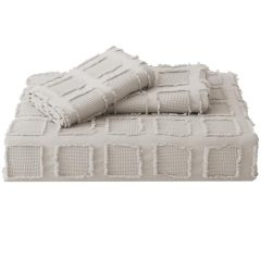 Waffle Weave Duvet Cover Set Mist Sage Tufted Duvet Cover 100% Washed Microfiber Soft & Breathable Textured Comforter Cover Set with Zipper Closure Corner Ties