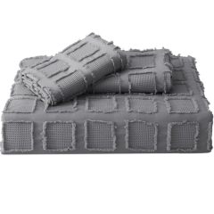 Waffle Weave Duvet Cover Set Mist Sage Tufted Duvet Cover 100% Washed Microfiber Soft & Breathable Textured Comforter Cover Set with Zipper Closure Corner Ties