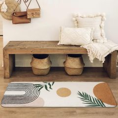 Bathroom Rugs Non-Slip Boho Bath Mat, Small Cute Bath Mat Soft Washable Bathmat Shower Rug for Bathtub Boho Decor