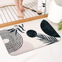 改Bathroom Rugs Non-Slip Boho Bath Mat, Small Cute Bath Mat Soft Washable Bathmat Shower Rug for Bathtub Boho Decor