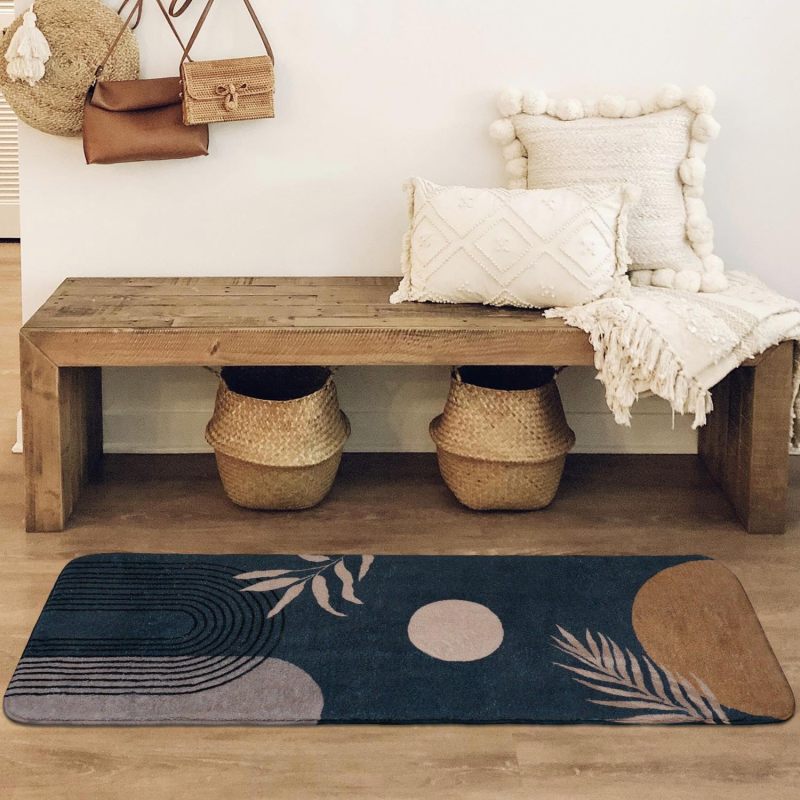 Bathroom Rugs Non-Slip Boho Bath Mat, Small Cute Bath Mat Soft Washable Bathmat Shower Rug for Bathtub Boho Decor