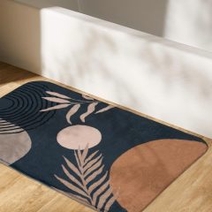 改Bathroom Rugs Non-Slip Boho Bath Mat, Small Cute Bath Mat Soft Washable Bathmat Shower Rug for Bathtub Boho Decor