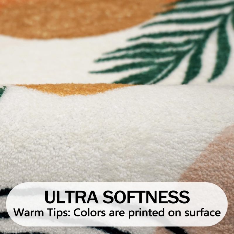 Bathroom Rugs Non-Slip Boho Bath Mat, Small Cute Bath Mat Soft Washable Bathmat Shower Rug for Bathtub Boho Decor