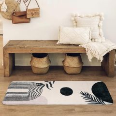 Bathroom Rugs Non-Slip Boho Bath Mat, Small Cute Bath Mat Soft Washable Bathmat Shower Rug for Bathtub Boho Decor