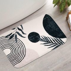 改Bathroom Rugs Non-Slip Boho Bath Mat, Small Cute Bath Mat Soft Washable Bathmat Shower Rug for Bathtub Boho Decor