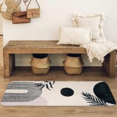 Bathroom Rugs Non-Slip Boho Bath Mat, Small Cute Bath Mat Soft Washable Bathmat Shower Rug for Bathtub Boho Decor